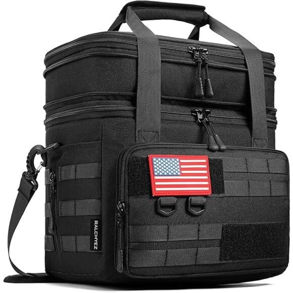 Tactical Lunch Bag,20L Large Heavy Duty DoubleDeck Insulated Lunch Box Leakproof - Picture 8 of 8